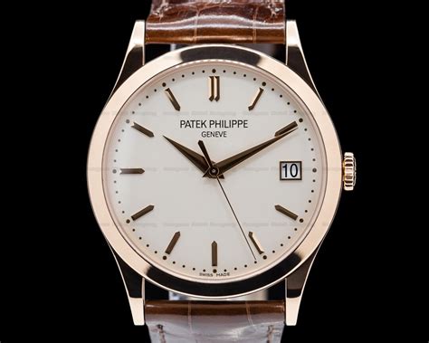 Patek Philippe Calatrava Silver Dial 18k Rose Gold 